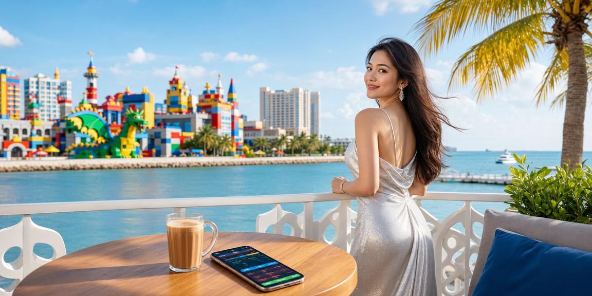 Pengguna Malaysia mengakses platform lk2 melalui peranti mudah alih semasa rehat