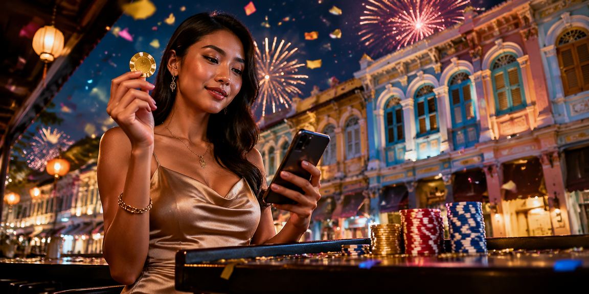 Pemain di Pulau Pinang mengakses permainan slot jackpot lk2 melalui aplikasi telefon